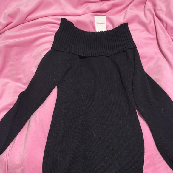 Beginning Boutique Halia Black Long Sleeve Mini Dress - Picture 4 of 5